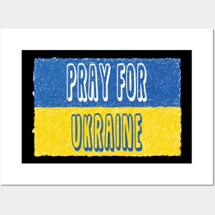 Pray for Ukraine Posters and Art